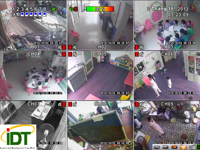 lắp camera cho trường mầm non