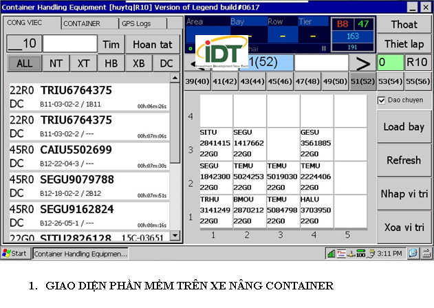 GIẢI PHÁP NÂNG HẠ CONT TẠI CẢNG