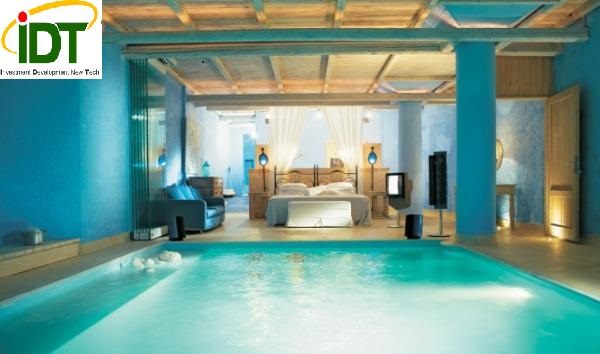 Led chiếu sáng bể bơi trong nhà