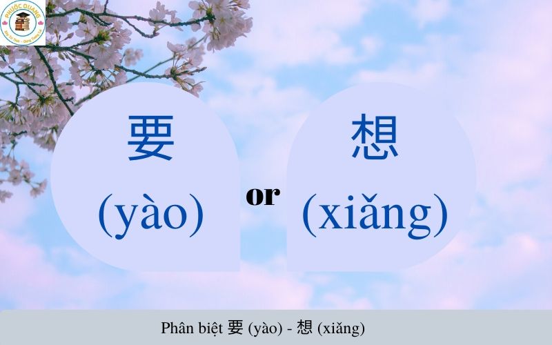 Phân biệt 要 (yào) - 想 (xiǎng)