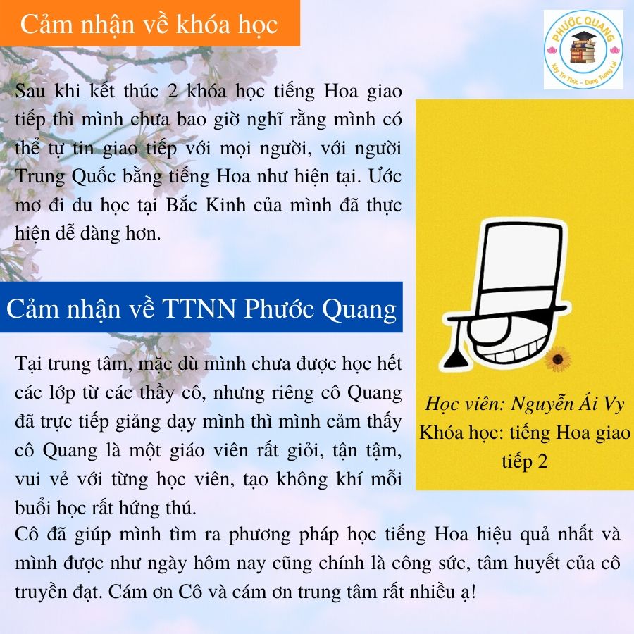 Cảm nhận học viên