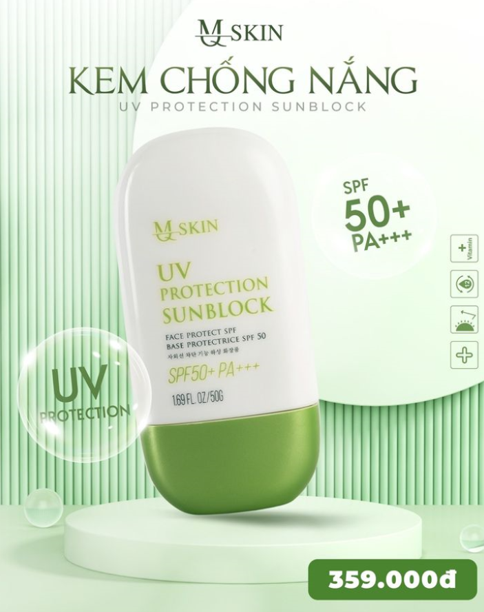Kem chống nắng mq skin có tốt không Kem chống nắng mq skin có tốt không