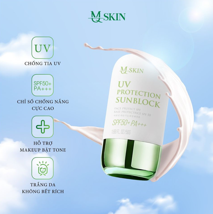 Kem chống nắng mq skin mới Kem chống nắng mq skin mới