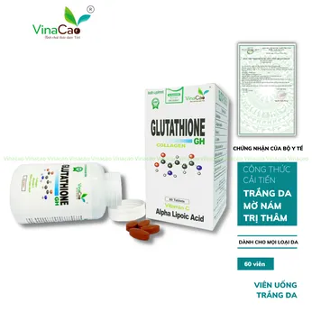 [NEW] Viên uống trắng da Glutathione Collagen GH công thức cải tiến