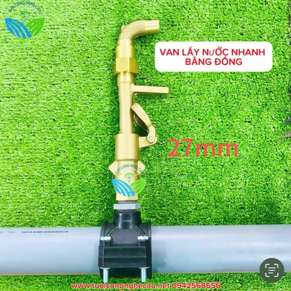 CHÌA KHÓA VAN LẤY NƯỚC NHANH BẰNG ĐỒNG