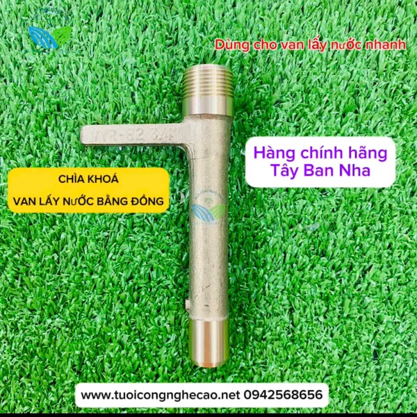 CHÌA KHÓA VAN LẤY NƯỚC NHANH BẰNG ĐỒNG