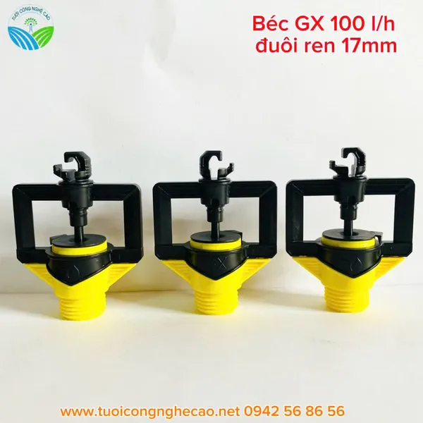 BÉC TƯỚI GX 100L/H ĐUÔI REN 17MM