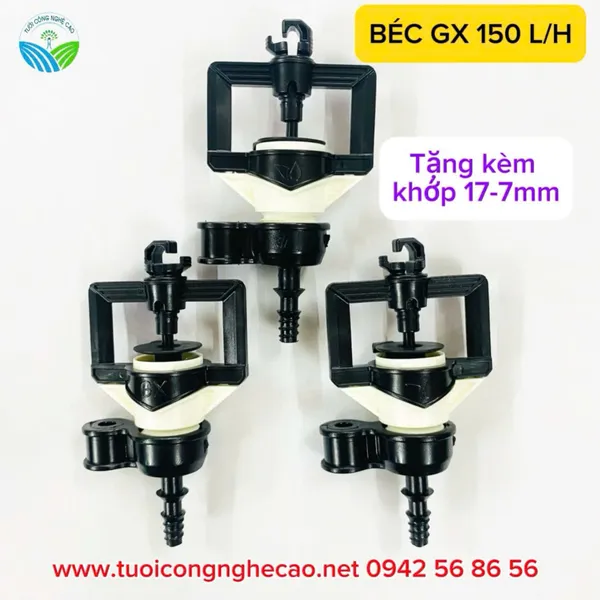 BÉC TƯỚI GX 150 L/H ĐUÔI 6MM