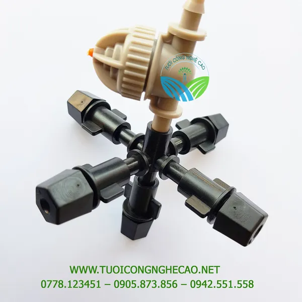 BÉC PHUN SƯƠNG ĐEN 5 HƯỚNG CÓ VAN CHỐNG RỈ