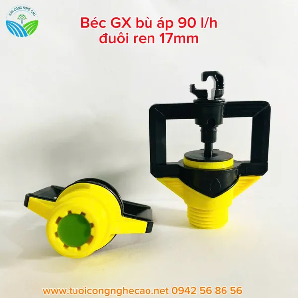 BÉC TƯỚI GX BÙ ÁP 90 LÍT ĐUÔI REN 17MM