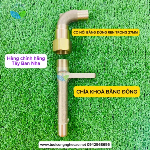 CO NỐI BẰNG ĐỒNG REN TRONG 27MM DÙNG CHO VAN LẤY NƯỚC NHANH