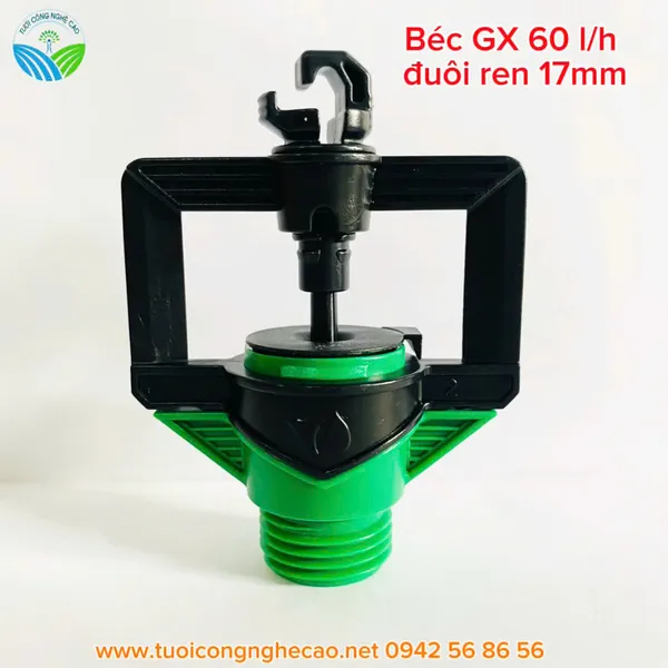 BÉC TƯỚI GX 60 L/H ĐUÔI REN 17MM