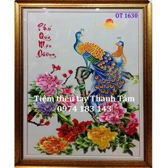 Tranh Thêu Chim Công OT 1630