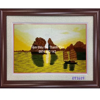 Tranh Thêu Vịnh Hạ Long OT 1619