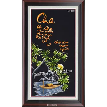 Tranh thêu cha mẹ OT 2803