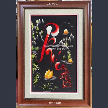 Tranh thêu chữ Phúc OT 3018