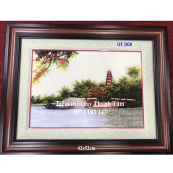 Tranh thêu chùa Linh Mụ OT 2028