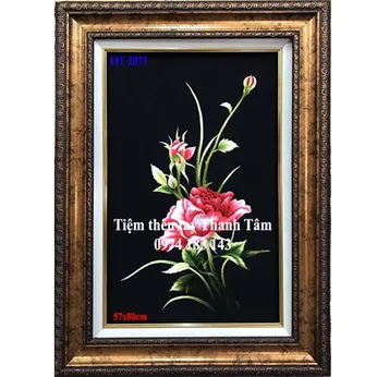 Tranh thêu hoa hồng OT 2071