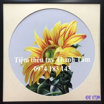 Tranh thêu hoa hướng dương OT 1739