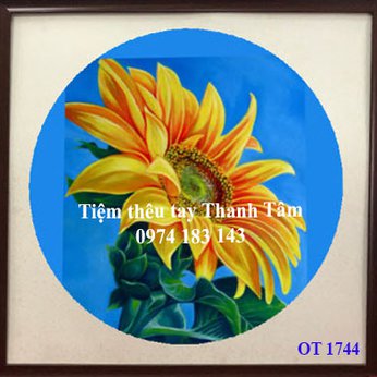 Tranh thêu hoa hướng dương OT 1744