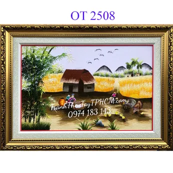 Tranh thêu đồng quê OT 2508