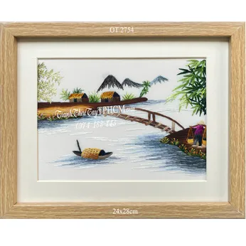 Tranh thêu đồng quê OT 2754