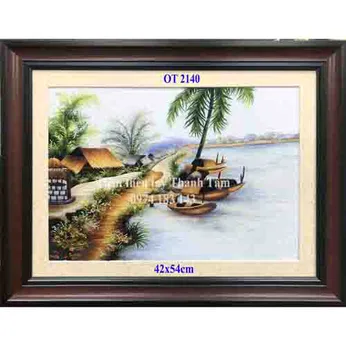 Tranh thêu đồng quê OT 2140