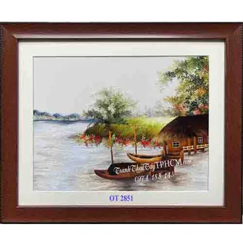 Tranh thêu đồng quê OT 2851