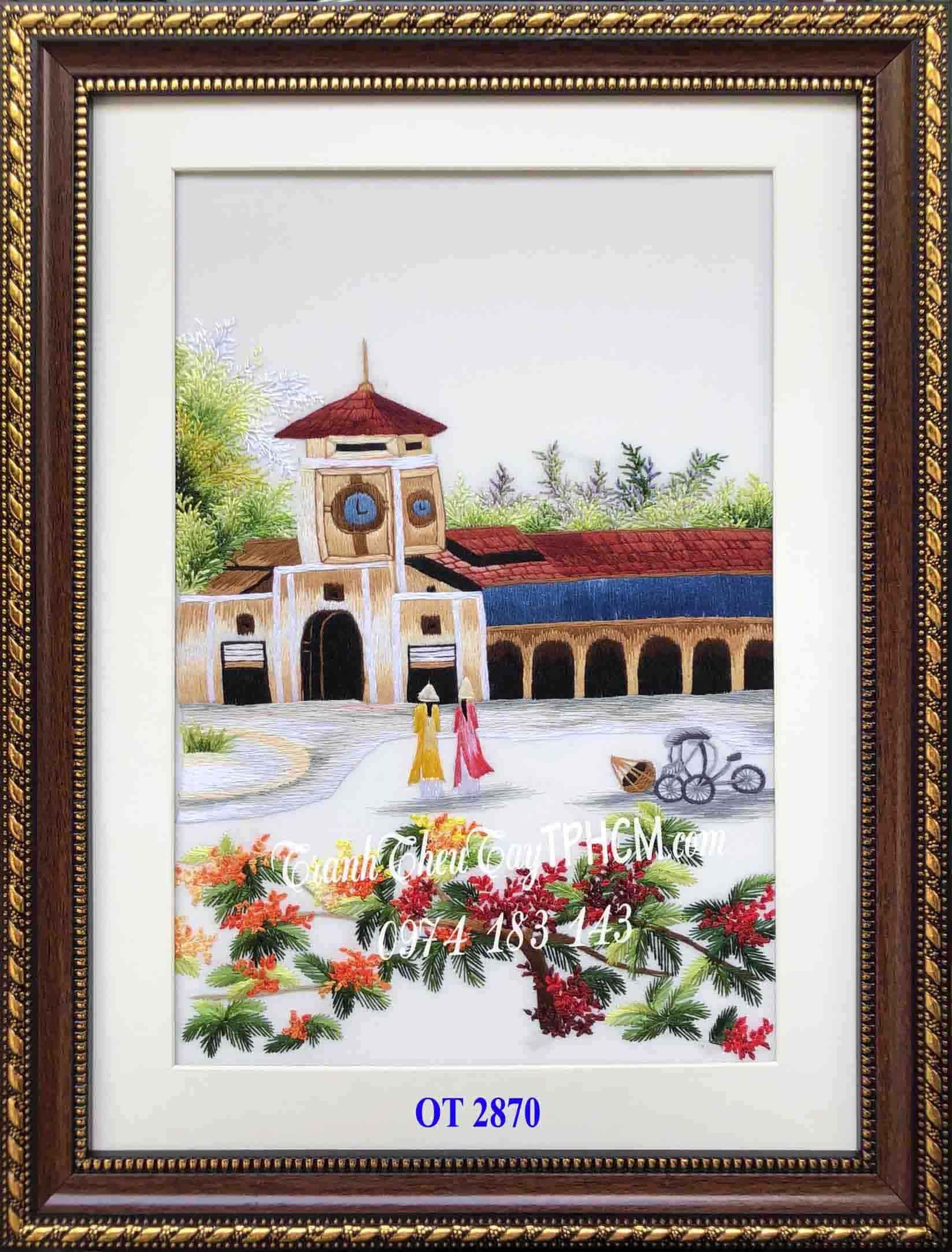 tranh chợ bến thành