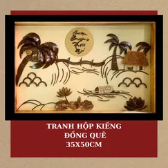 TRANH HỘP KIẾNG 35x50cm– ĐỒNG QUÊ
