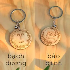 Móc khóa 12 cung hoàng đạo dễ thương - thanh lịch