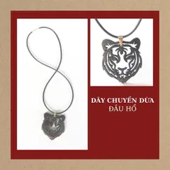 DÂY CHUYỀN DỪA ĐẦU HỔ, dây cao su phong cách