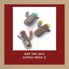 KẸP TÓC DỪA XƯƠNG RỒNG CUTE ( 1 KẸP )