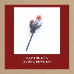KẸP TÓC DỪA XƯƠNG RỒNG ĐỎ ( 1 KẸP )