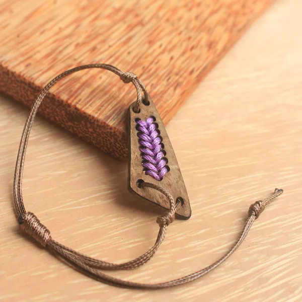 VÒNG TAY DỪA PHONG CÁCH BOHO LÁ THÊU