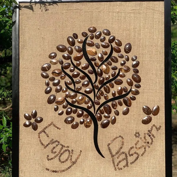 TRANH DỪA DECOR 70X90CM - CÂY CÀ PHÊ