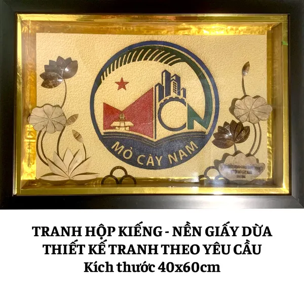 TRANH HỘP KIẾNG 40x60cm - LOGO DOANH NGHIỆP THIẾT KẾ THEO YÊU CẦU