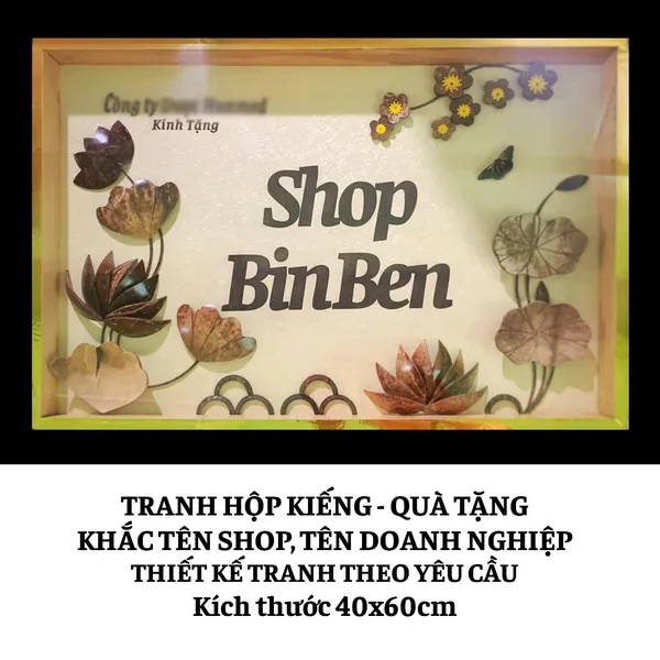 TRANH HỘP KIẾNG 40x60cm - THIẾT KẾ THEO YÊU CẦU
