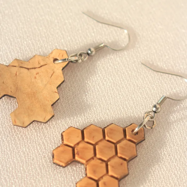 BÔNG TAI DỪA SÁP ONG