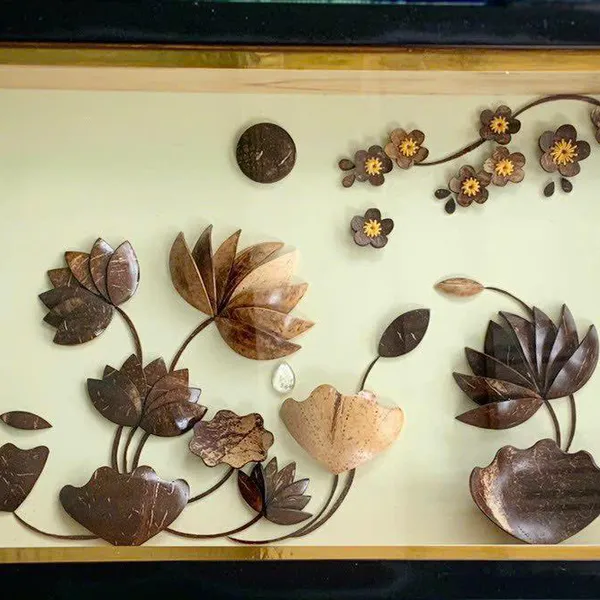 TRANH HỘP KIẾNG 40x60cm  - HOA SEN
