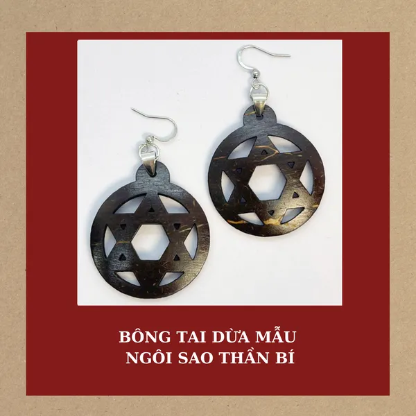 BÔNG TAI DỪA MẪU NGÔI SAO THẦN BÍ