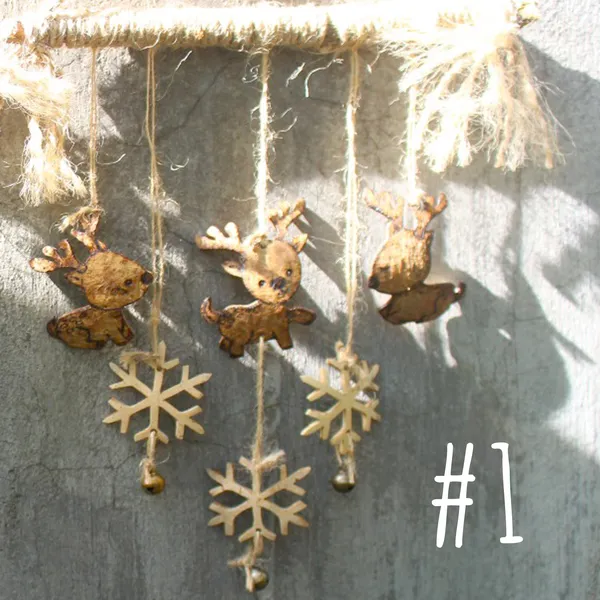 Tuần Lộc-Bông Tuyết treo tường, decor đẹp, thủ công dừa Cocohand