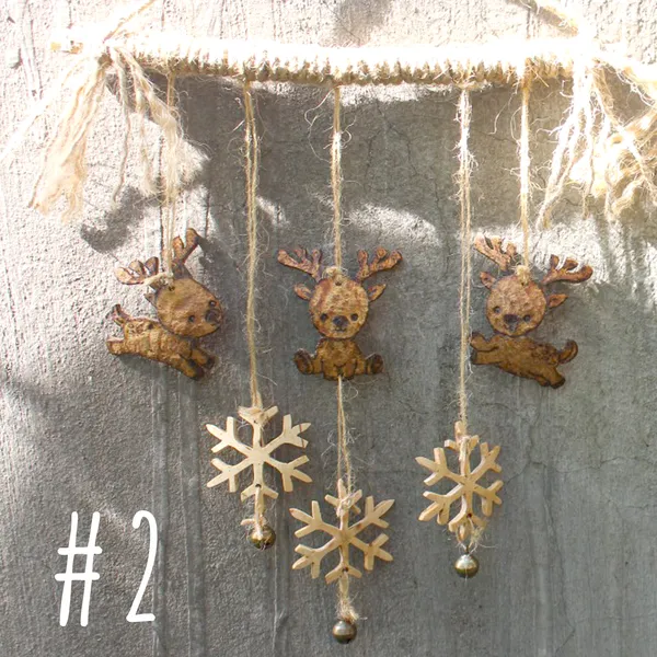 Tuần Lộc-Bông Tuyết treo tường, decor đẹp, thủ công dừa Cocohand