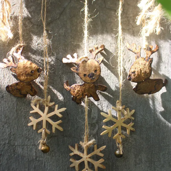 Tuần Lộc-Bông Tuyết treo tường, decor đẹp, thủ công dừa Cocohand