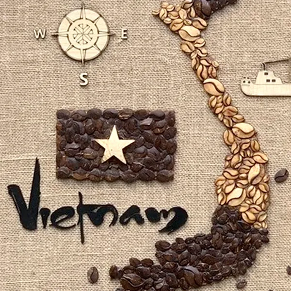 TRANH DỪA DECOR 70X90CM - BẢN ĐỒ VIỆT NAM
