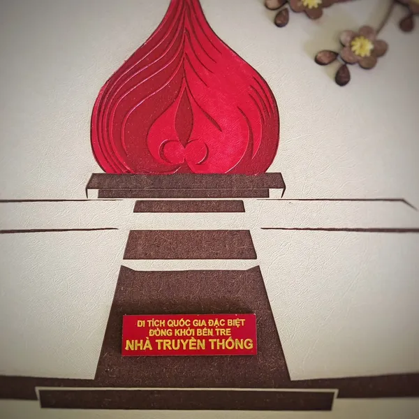 TRANH HỘP KIẾNG 35x50cm - NHÀ TRUYỀN THỐNG ĐỒNG KHỞI