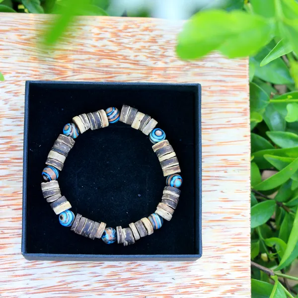 BỘ TRANG SỨC DỪA PHỐI HẠT MALACHITE ( 2 MÓN )