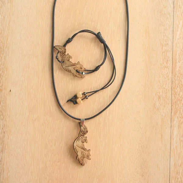 BỘ TRANG SỨC DỪA CÁO NHỎ ( 2 MÓN ) 