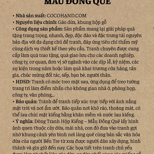 TRANH HỘP KIẾNG 35x50cm– ĐỒNG QUÊ