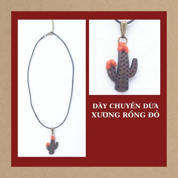 DÂY CHUYỀN DỪA XƯƠNG RỒNG ĐỎ